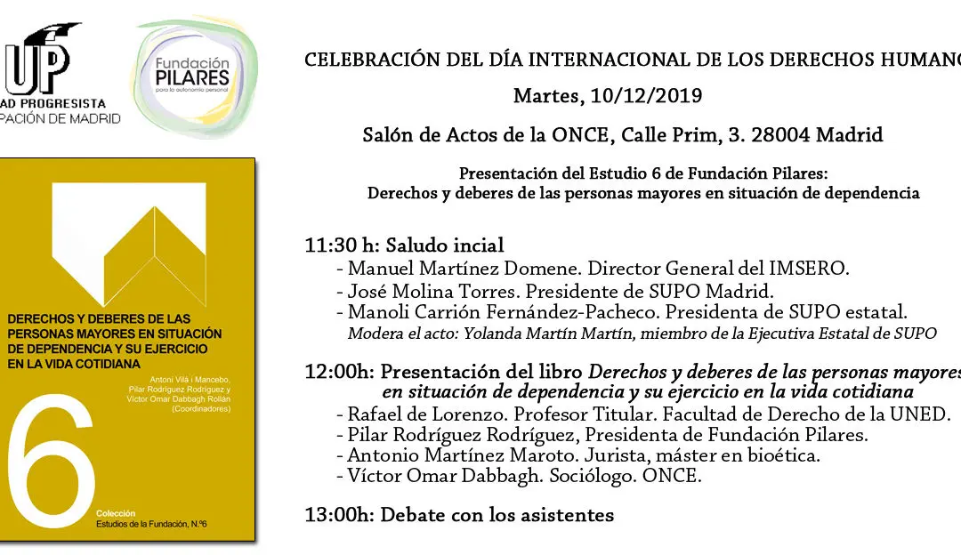 Celebración del Día Internacional de los Derechos Humanos. Madrid, 10/12/2019