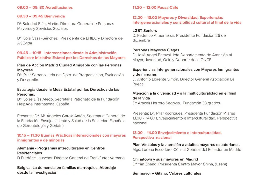 Jornada Internacional Envejecimiento Activo, Diversidad e Interculturalidad