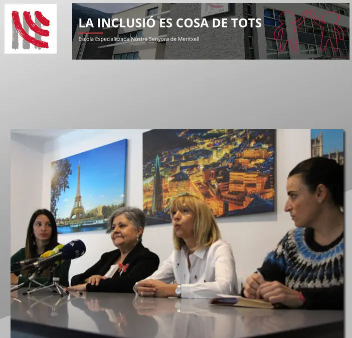 Pilar Rodríguez, Presidenta de la Fundación Pilares, visita l’Escola Especialitzada Nostra Senyora de Meritxell (EENSM)