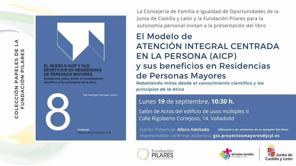 Presentación Papeles 8: El modelo AICP y sus beneficios en Residencias de Personas Mayores. Derribando mitos Invitacion Papeles 8