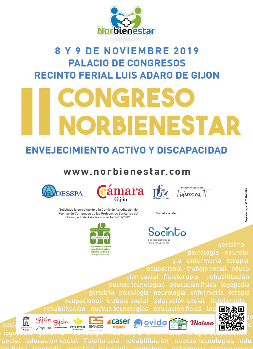 Fundación Pilares presente en el II Congreso Norbienestar. Gijón, 08-09/11/2019 Fundación Pilares presente en el Congreso Norbienestar. Gijón