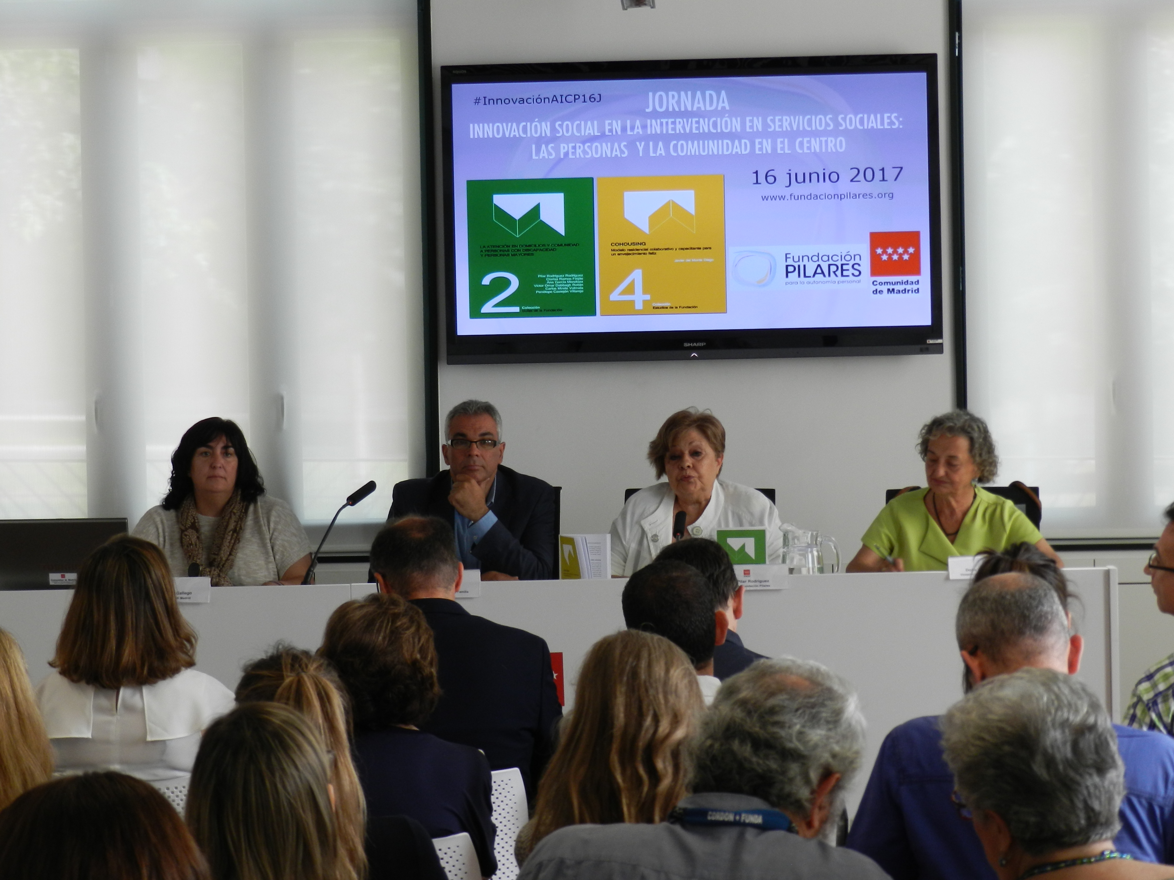 Mayte Gallego, Carlos Izquierdo, Pilar Rodríguez y Rosa Blanca Pérez