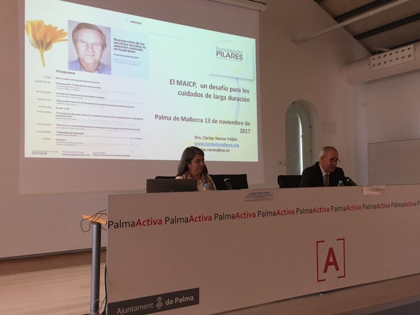 Clarisa Ramos-Feijoó en la jornada Atenzia de Palma de Mallorca