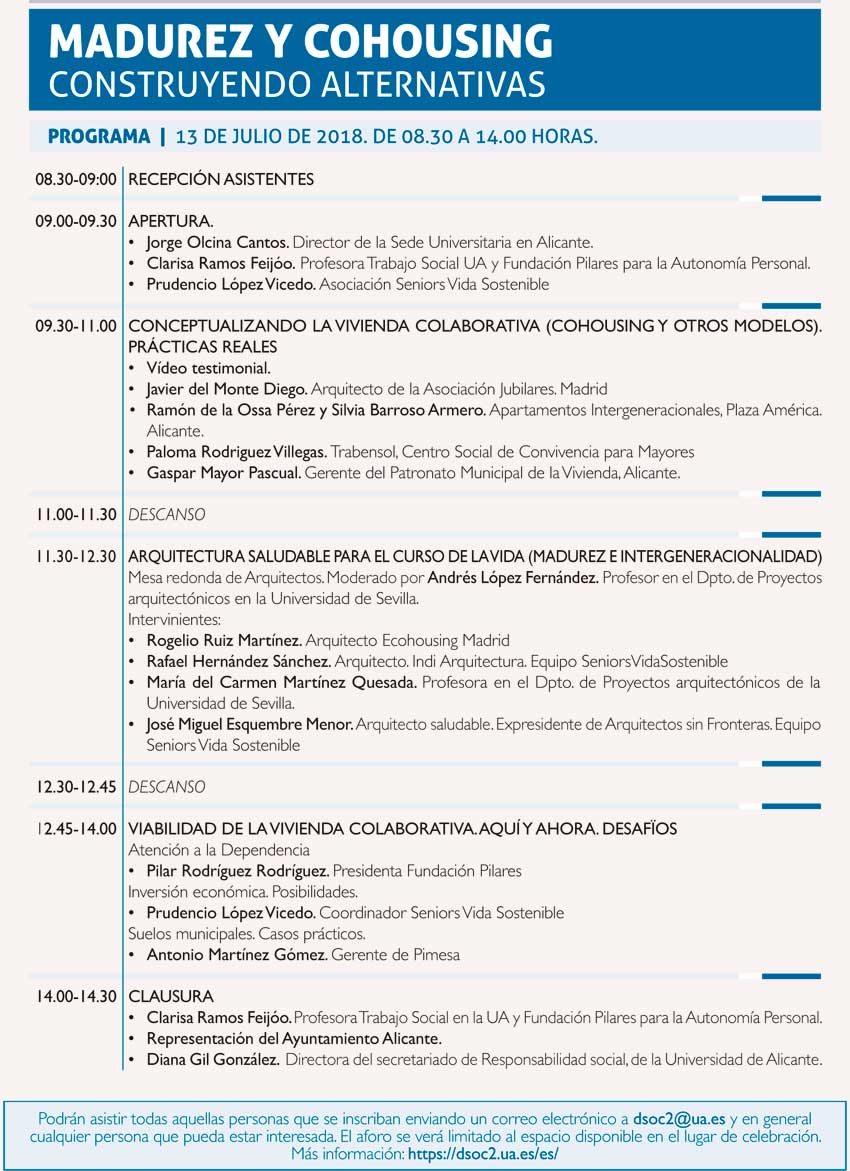 Jornada Madurez y Cohousing, construyendo alternativas