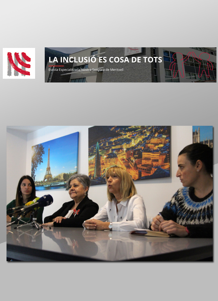 Pilar Rodríguez, Presidenta de la Fundación Pilares, visita l'Escola Especialitzada Nostra Senyora de Meritxell (EENSM) escola especialitzada Nostra Senyora de Meritxell