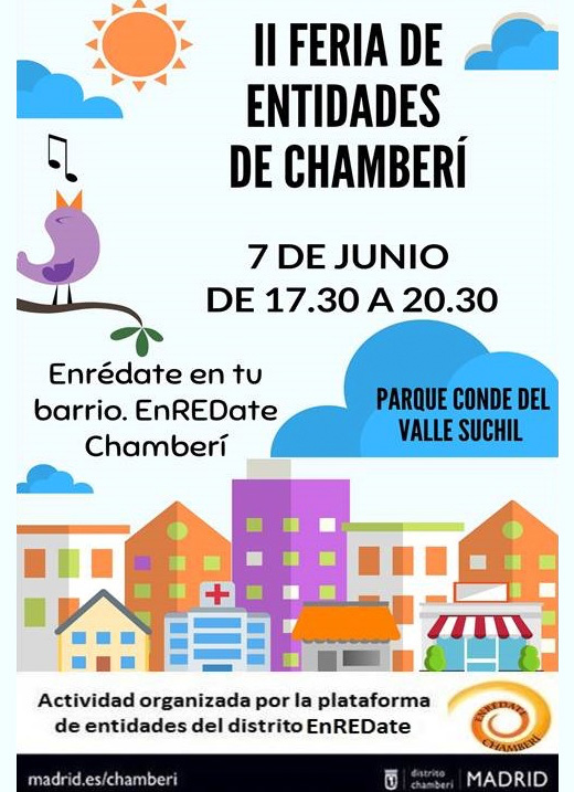 Fundación Pilares participa en la II FERIA de ENTIDADES de EnREDate en Chamberí. 07/06/2019 Foro Internacional de Longevidad