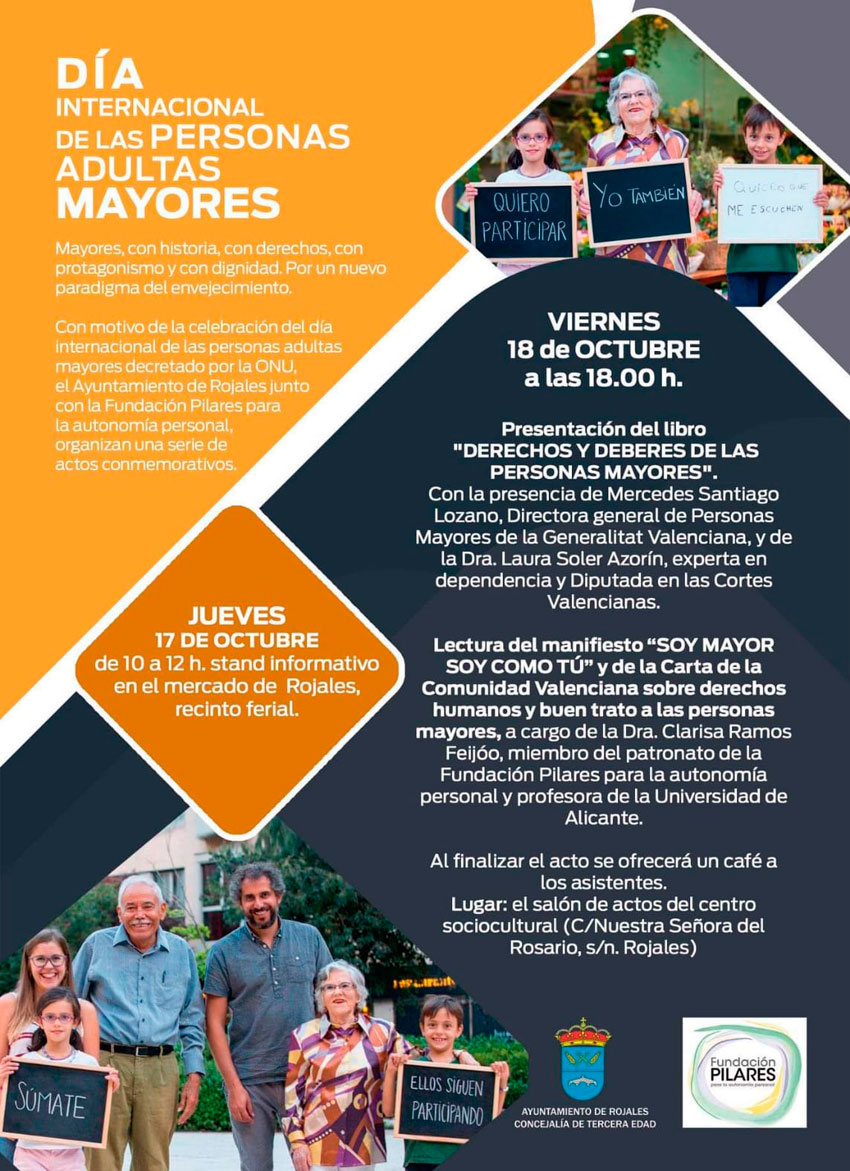 Jornada en Rojales con motivo del Día Internacional de las Personas Mayores
