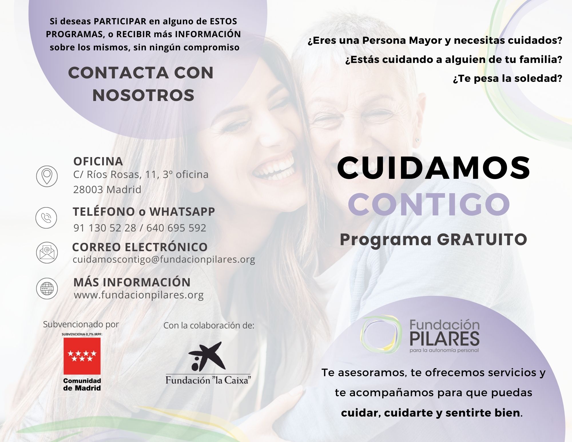 Portada Folleto Cuidamos Madrid Portada Folleto Cuidamos Madrid